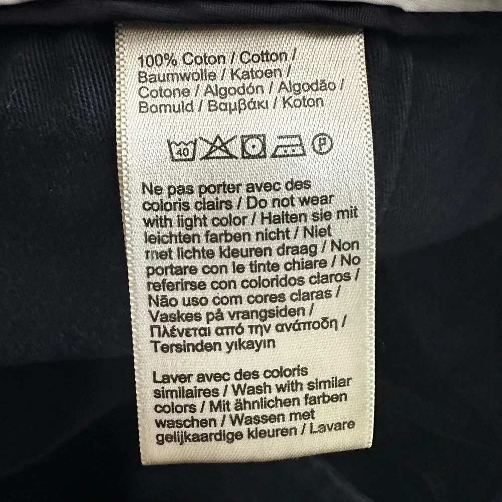Lacoste Chino Pants Mens 32x34 Black Regular Fit Cotton Preppy Golf Work Casual